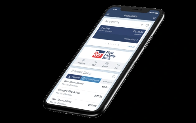 Illustrative mobile pension and investment interface