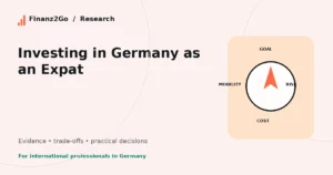 investing in Germany as an expat — Finanz2Go research illustration