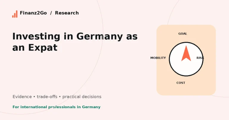 Investing in Germany as an Expat: A Practical Starting Framework 1 investing in Germany as an expat — Finanz2Go research illustration