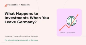 leaving Germany — Finanz2Go research illustration